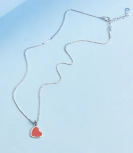 Dual Heart Necklace (Silver), Gargi